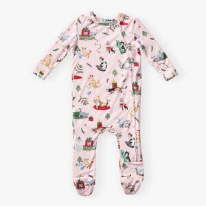 Pottery Barn Holiday Cats Baby Pajama 9-12 Months